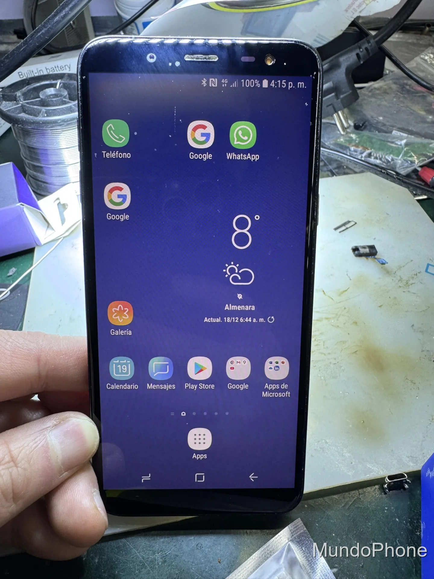 Antes - Cambio de Batería Samsung Galaxy J6 (J600) – Solución a Apagados y Caídas de Carga