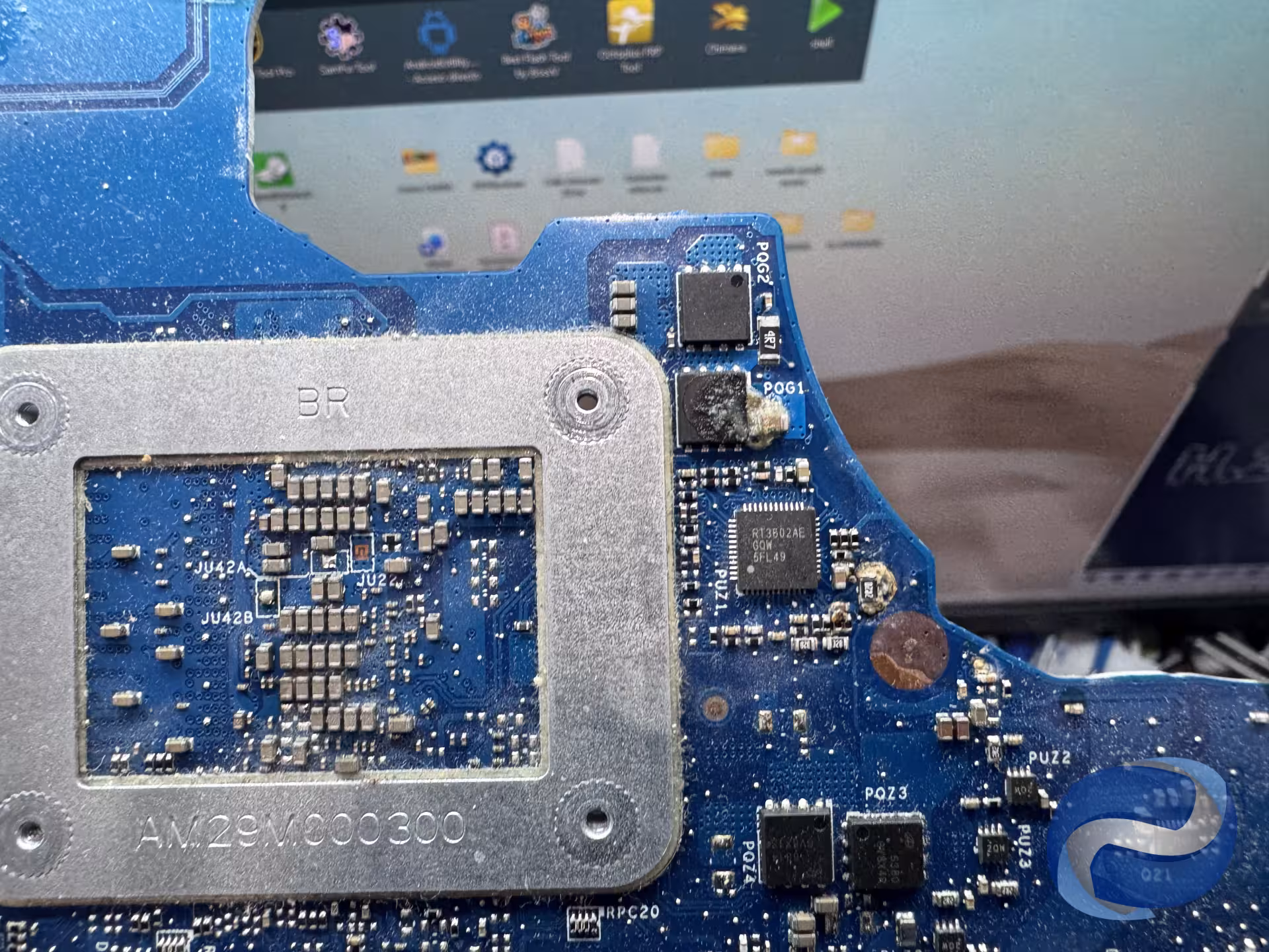 Placa base Portail mojado con café HP LA-GO7EP